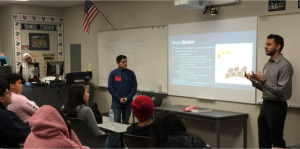 Students in class with professor