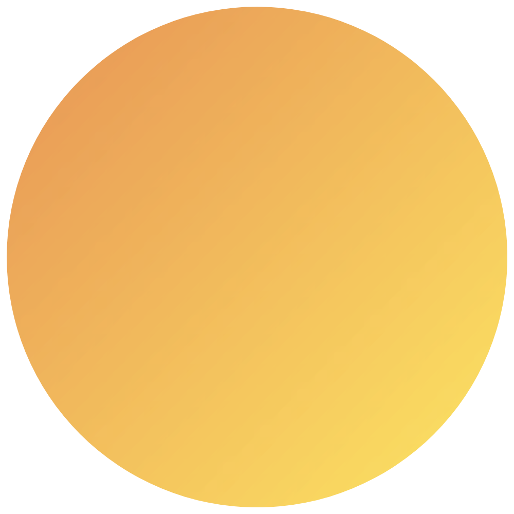 Orange Gradient Transparent Circle