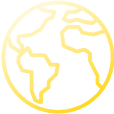 yellow world icon with transparent bg