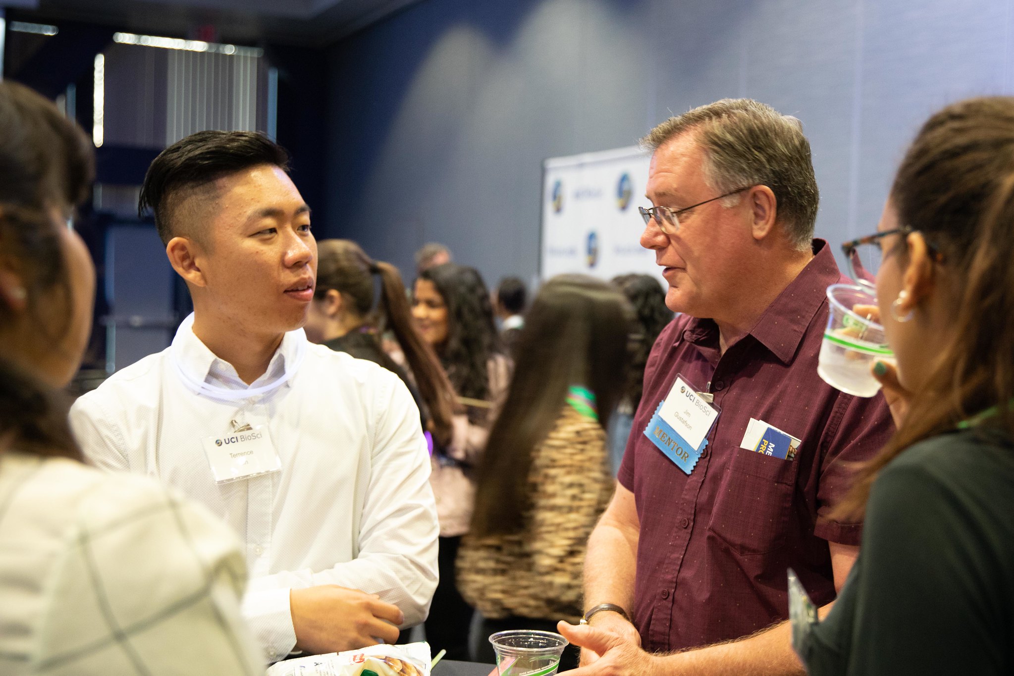 Mentors talking to Mentees