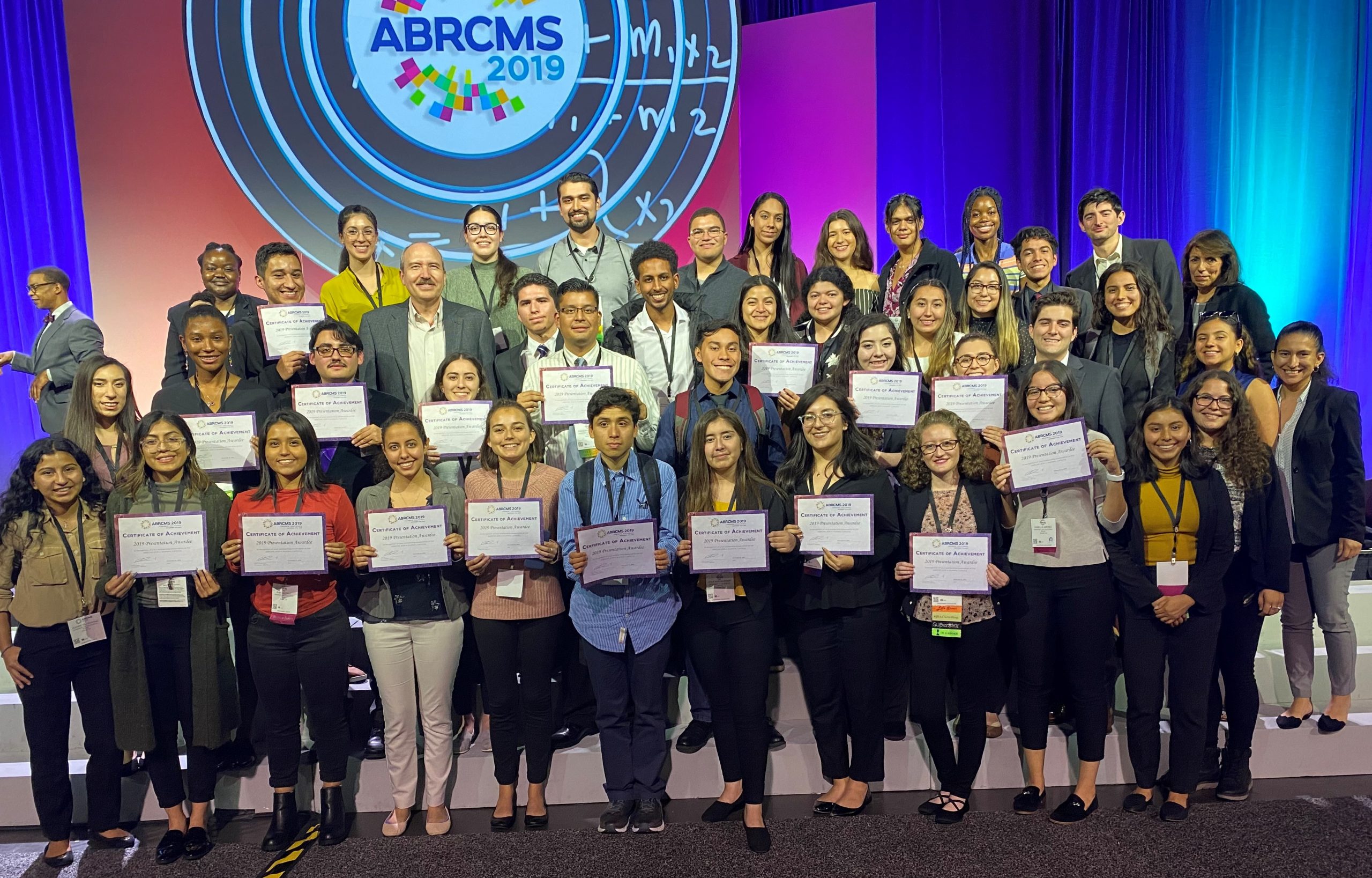 Group Picture of the Minority Science Programs (MSP) Students Recognized for Outstanding Research