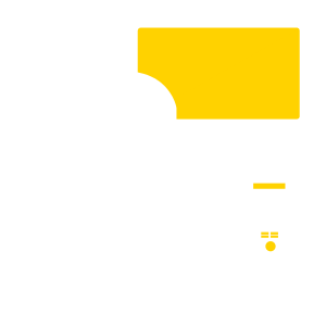 laptop-3 white desk yellow screen