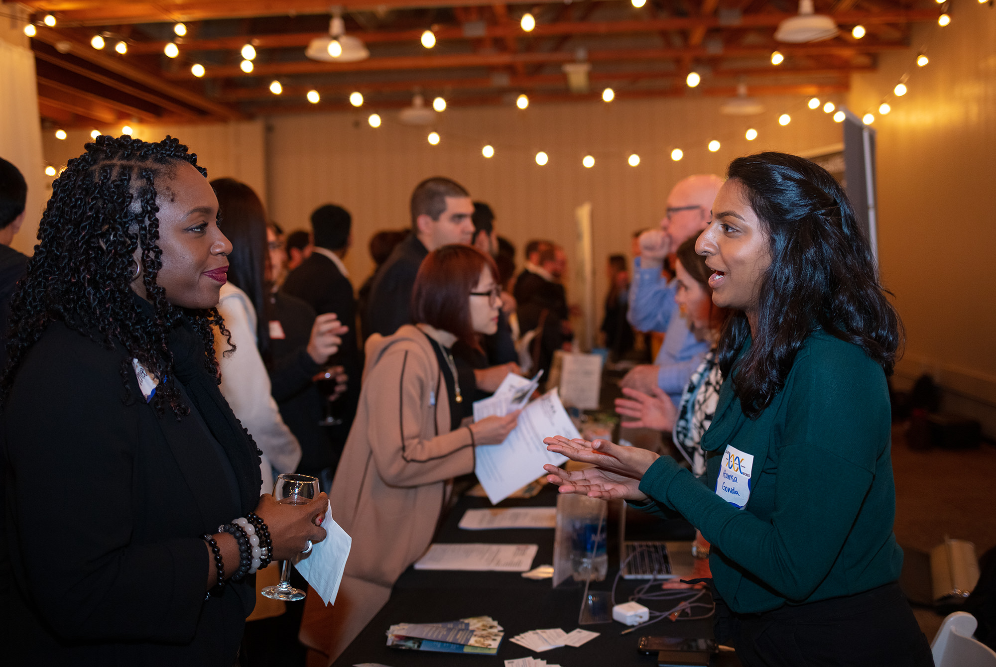 Participants of the Medtech Mega Mixer conversing