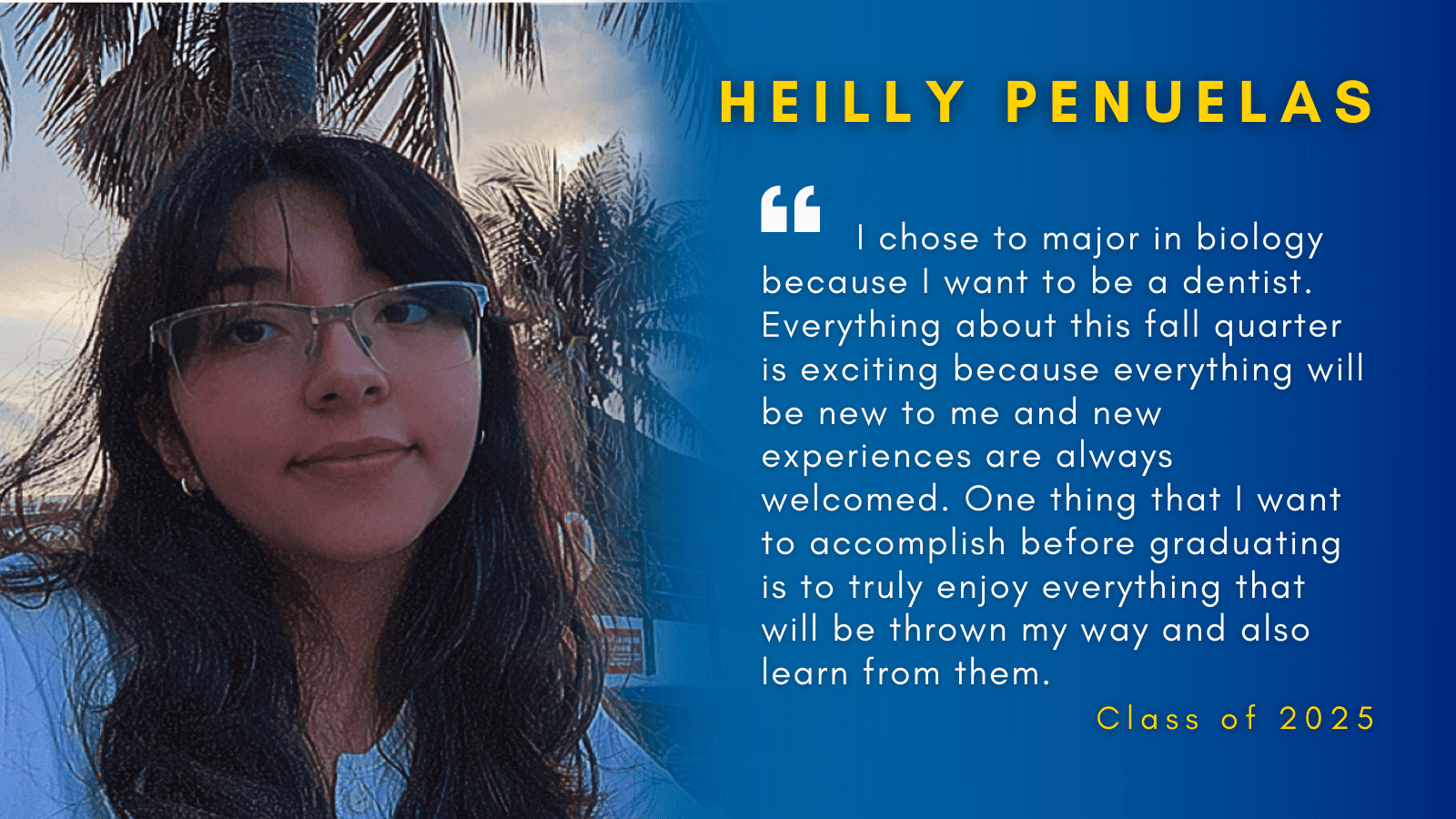 Image of Heilly Penuelas with her quote.