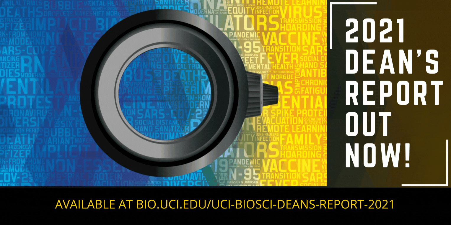 This notifies viewers about the 2021 Dean's report now being available. The link for the report has also been listed
