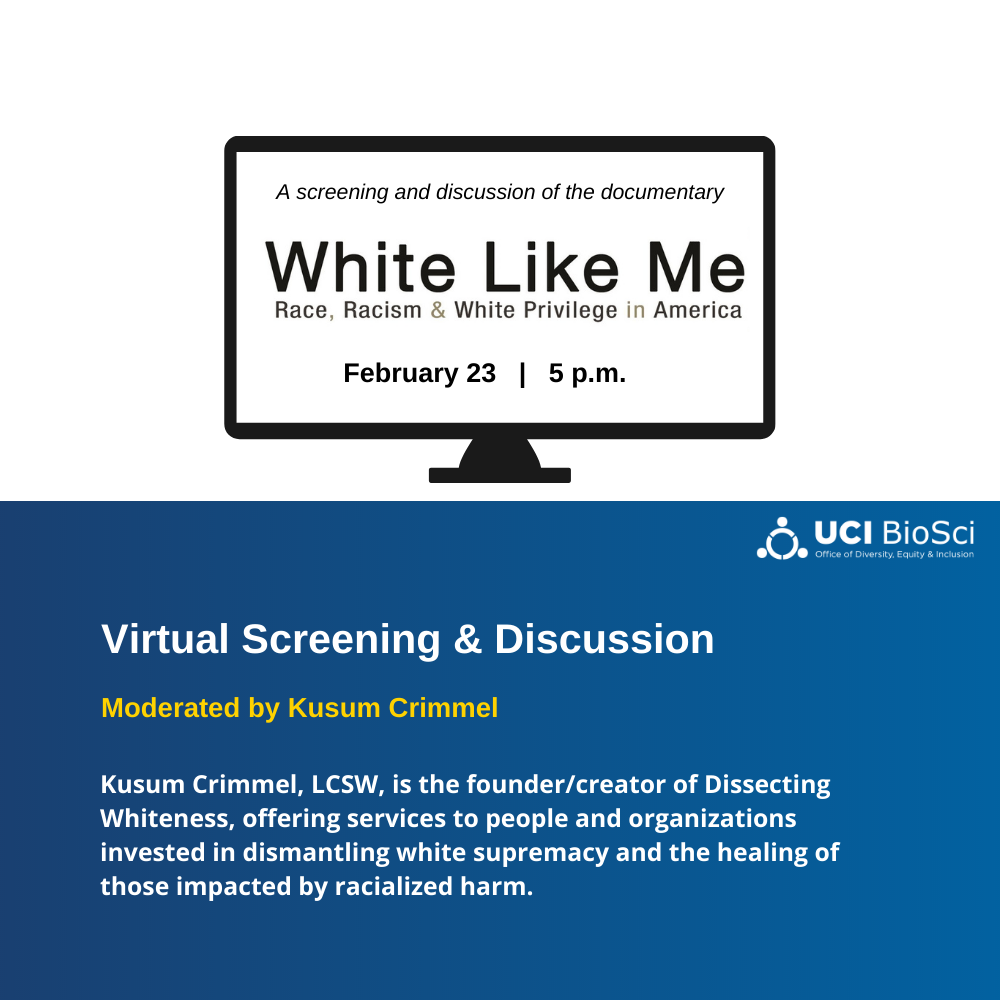 Flyer for white like me event