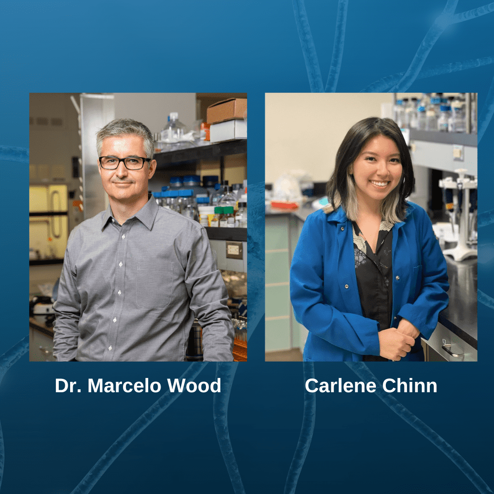 Carlene Chinn and Adviser Dr. Marcelo Wood Awarded Prestigious Gilliam Fellowship