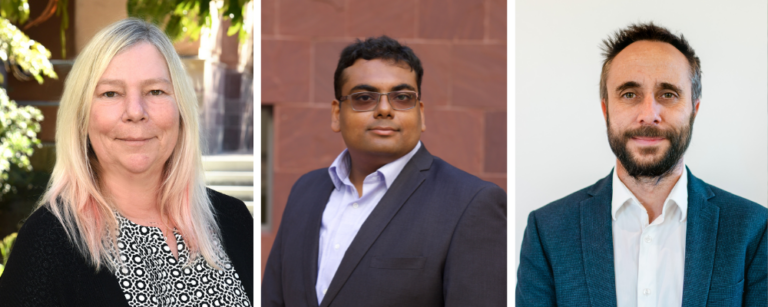 Professor Elizabeth Head; Associate Professor Vivek Swarup; Professor Kim Green