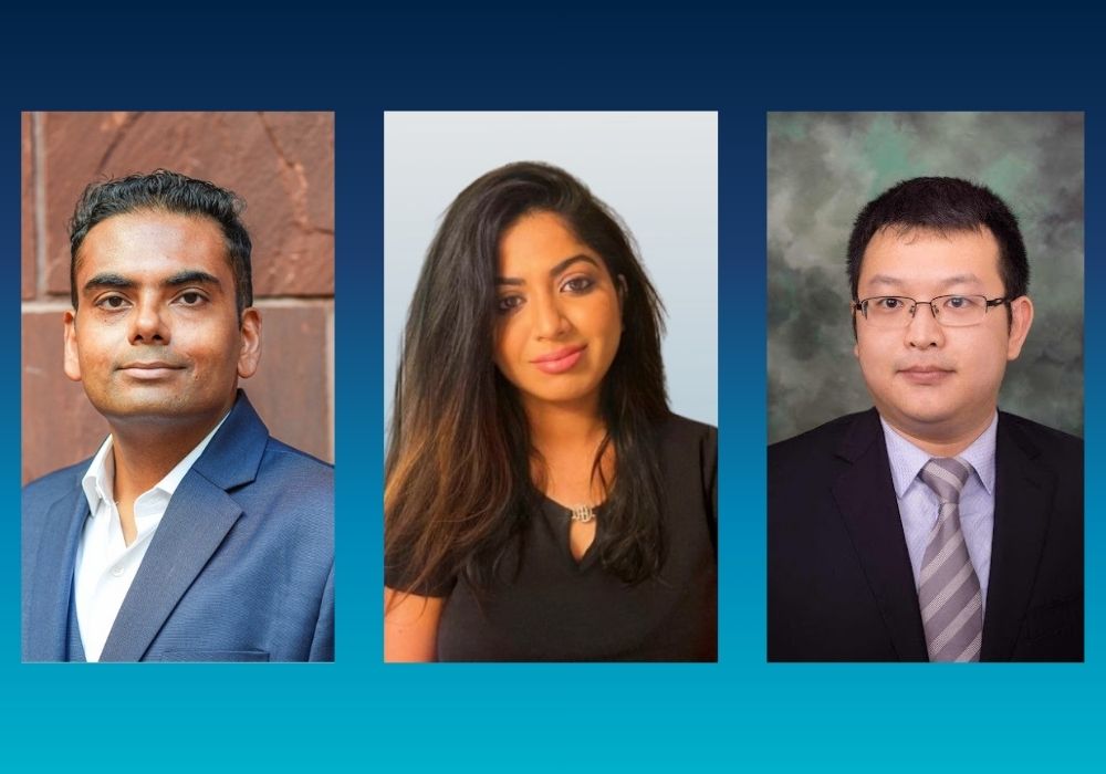 Associate Professor Vivek Swarup, postdoctoral scholar Sudeshna Das, and PhD Candidate Zechuan Shi